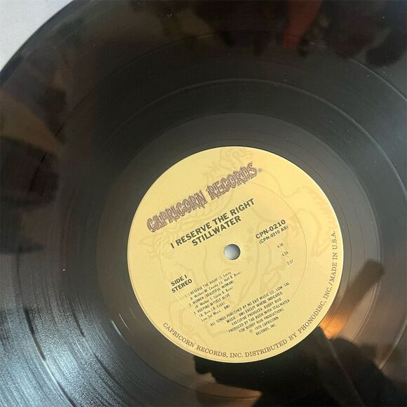 Stillwater - I Reserve The Right LP 1978 Capricorn Records Rock Vinyl 12" - Picture 9 of 9